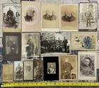 LOT x16 WW1 WWI Imperial German Army Military Cabinet Cards Photos Photographs