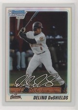 2010 Bowman Draft Chrome Picks Refractor Delino DeShields Jr #BDPP83 06z2