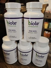 Biote Nutraceuticals - DIM SGS + Hormone + Detox, 60 Caps Exp. 10/26 - 5 Pack
