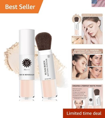 Compact SPF 35 Mineral Powder Sunscreen   Lightweight & Breathable for All Tones
