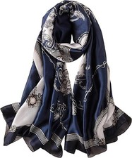 Silk Scarf Mulberry Silk Fashion Scarves Long Lightweight Shawl Wrap