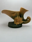 Vintage Roseville Pottery Peony Double Cornucopia Vase - #172
