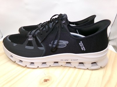 Skechers Slip Ins Glide Step Shoes 232930 Mens Black White Sz 13 Running Sneaker