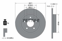 Textar 92239003 Bremsscheibe FüR Ford
