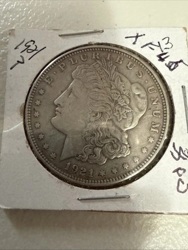 1921 Morgan Silver Dollar In XF Condition