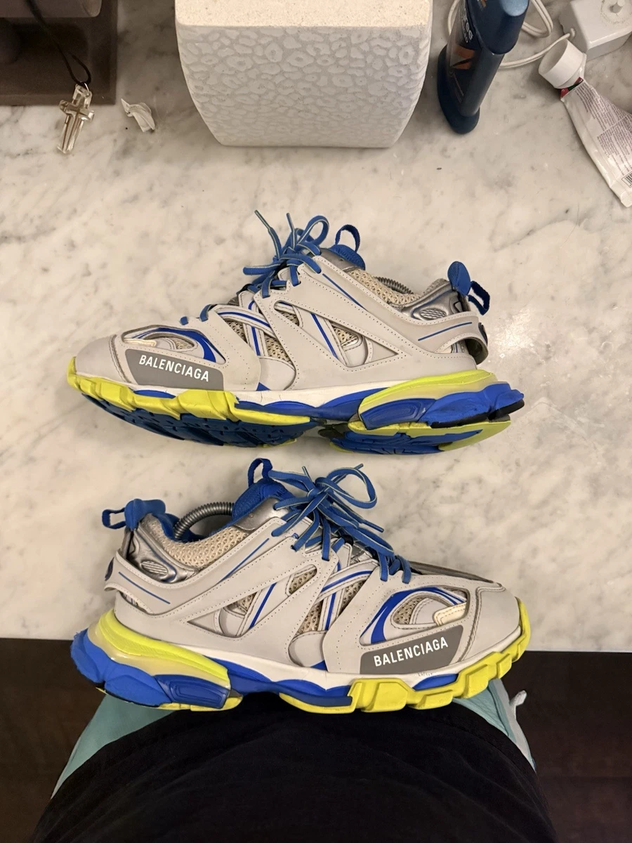 超美品 バチイケ 幻の BALENCIAGA TRACK SNEAKER 42 Balenciaga Track Sneaker White Dark Blue Yellow for sale | eBay