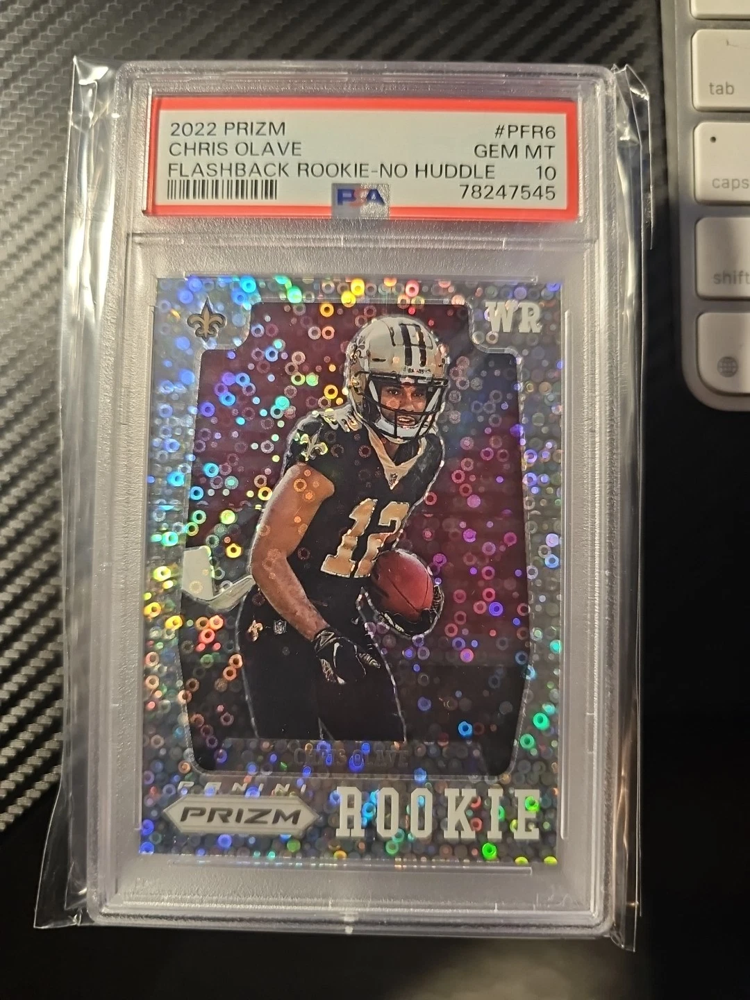 Chris Olave Panini Prizm Prizm Flashback Rookie #PFR6 No Huddle