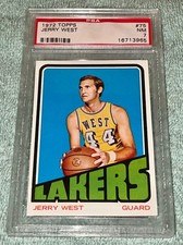 1972 Topps Jerry West #75 ** PSA-7 (NM) ** “Great Color!” “Beautiful Card!” **