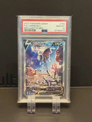 Lumineon v 156/172 Brilliant Stars Gem Mint PSA 10