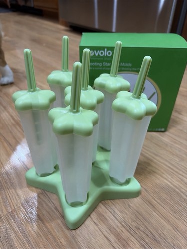 Tovolo Rocket Popsicle Molds Shooting Stars set of 6 Lime Green