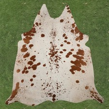 100 Real Natural Area Cow Hair On Cowhide Skin Floor Rug Carpet 68"x65" CC1202