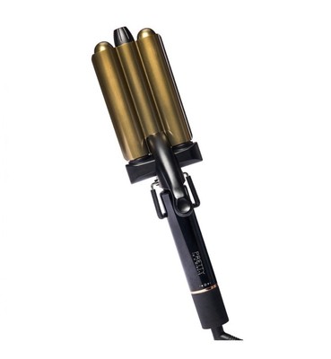 NEW Pretty In A Minute Triple Barrel Waver PIAM Crimper Curling Iron with Box