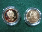 1988 $5 Gold Commemorative Coin Statue of Liberty 2-COIN SET PROOF/UNCIRULATED