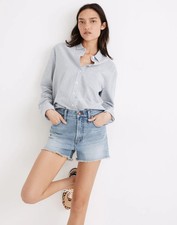 Madewell The Perfect Jean Short in Balsam Wash: TENCEL Denim Edition Size 27