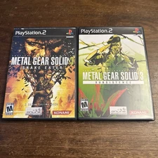 Metal Gear Solid 3 Snake Eater (Complete) & Subsistence (Disc Only) Bundle PS2