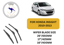 WIPER BLADES FOR Honda Insight 2010 - 2013 (ZE2)