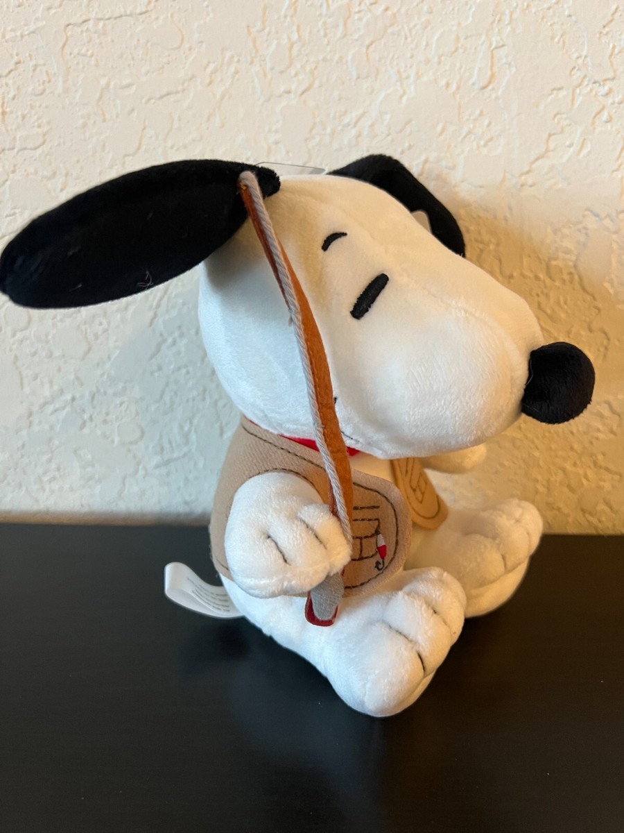 HALLMARK Peanuts SNOOPY with FISHING POLE Father Day Plush