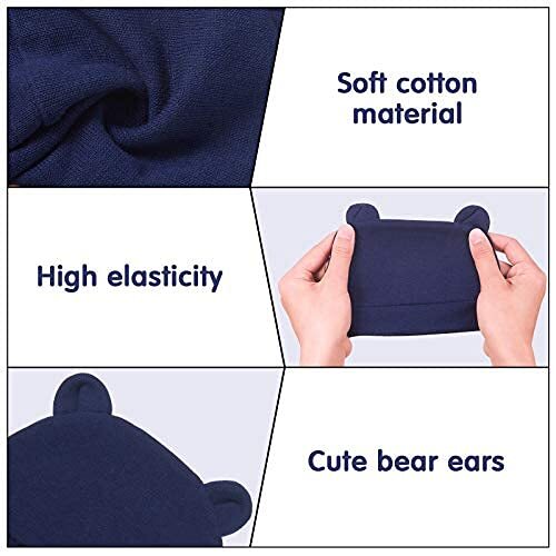 6 Pieces Newborn Baby Black White, Black, Navy Blue, Black Gray, Gray, White - Foto 6 di 7