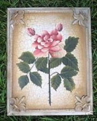 Frame Plaque decor mold Plaster concrete cement reusable mould 10'' x 8'' x 1/2''