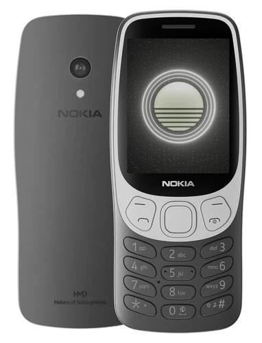 Nokia 3210 4G 2024, Dual SIM, 2 MP Camera, Grunge, Black