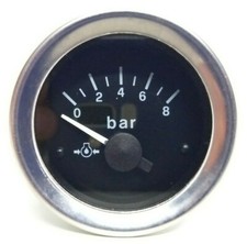 MANOMETRO INDICATORE PRESSIONE OLIO 12V MPOE12VG ADATTABILE VEGLIA BORLETTI 52mm