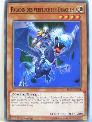 Yugioh - 1x #008 Paladin des verfluchten Drachen - SR07 - Zombie Horde Structure