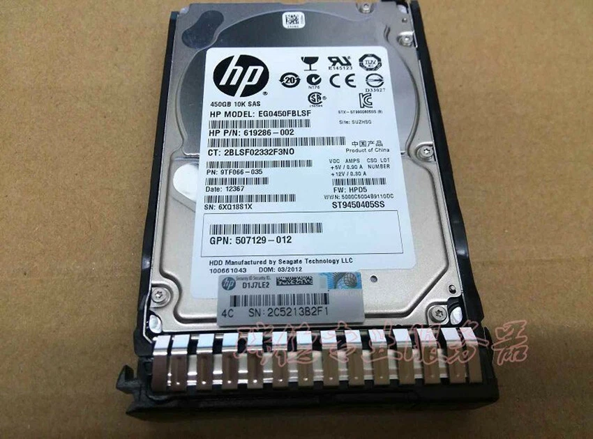 HP 450GB 6G 10K 2.5" SAS SC 653956-001 652572-B21 759547-001 Server For Gen8 - Image 3 of 3