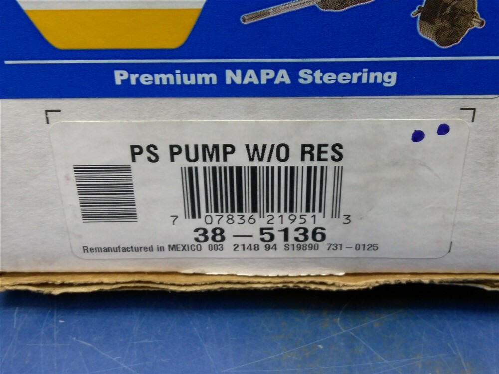 NAPA Auto Power Steering Pump Without Reservoir 385136 for sale online