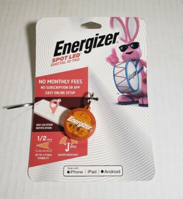 Energizer Digital ID Tag For Dog Cat  Smartphone Scanning Geo location