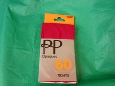 PrettyPolly Opaques 60 Denier Tights size S/M Raspberry New Fast-Delivery