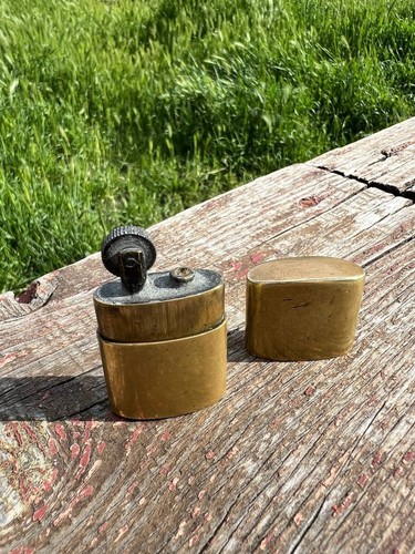 Vintage gasoline brass lighter Soviet soldier military WW2 - Picture 9 of 19
