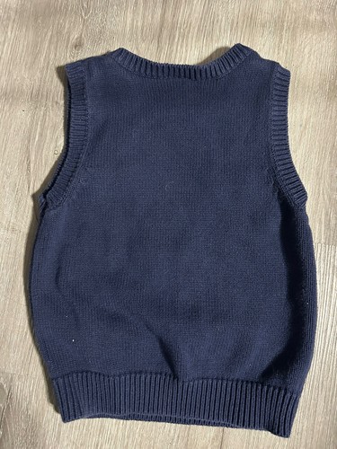 Gymboree Smart Sweet Blue green Yellow Flower Argyle Sweater Vest Sz 6 RARE HTF - Picture 3 of 3