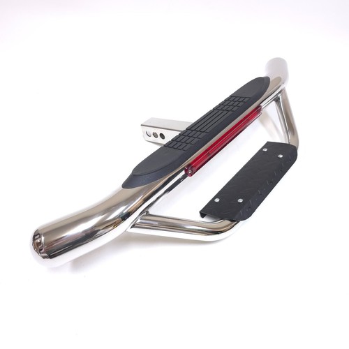 For 2"Receiver Heavy Duty Tow Chrome Hitch Drop Step Bar Brake Light Accessories - Picture 4 of 9