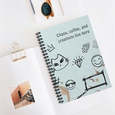 Funny Spiral Notebook - Ruled Line, Hilarious Journal for School or Work, Gift