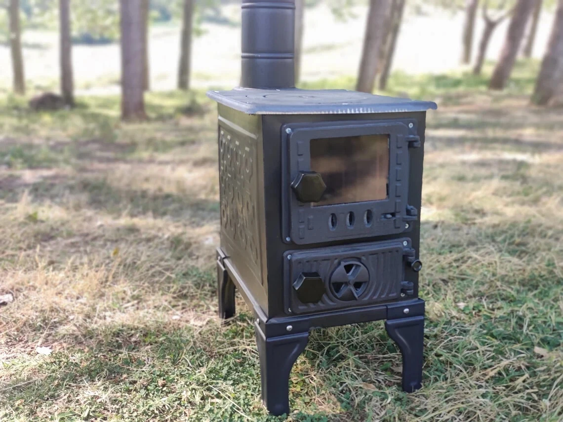 Cast iron camping and tent stove, stove for caravan, cast iron stove, wood  stove | eBay