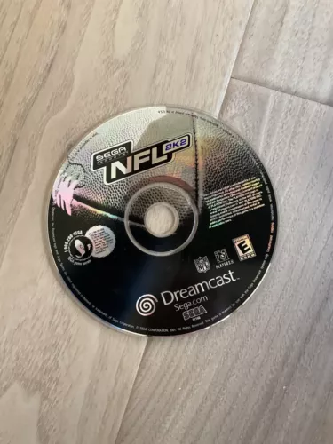 NFL 2K2 Sega Dreamcast Game Disc