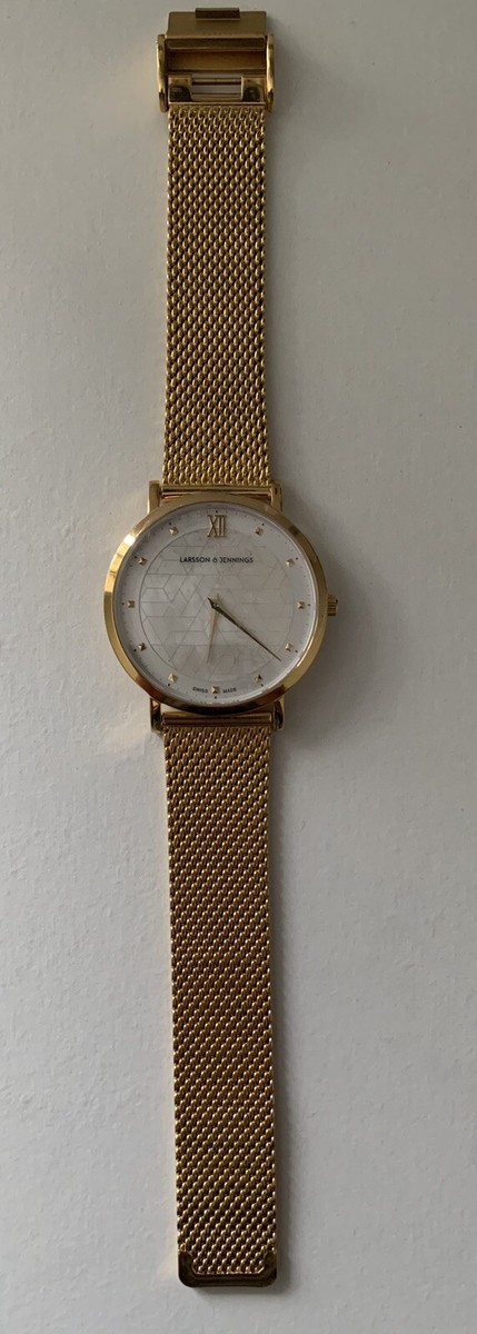 Larsson and Jennings Bernadotte Lugano Milanese Gold watch 30MM