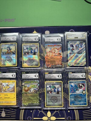 TCG POKÉMON 8pc Slab Lot Lugia Pikachu Arcanine Trainer CGC AGS 9.5