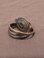 Vintage Silver Tone Stretchy Belt Women's Size Small