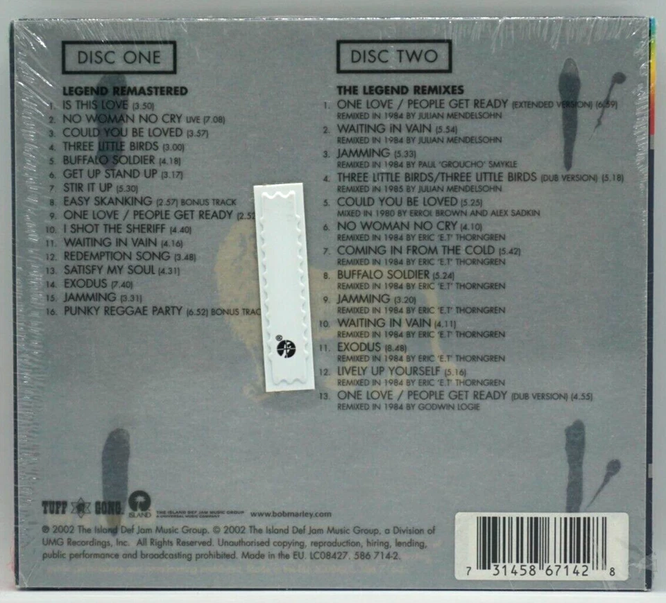 Bob Marley & The Wailers : Legend (The Best Of) - 2CD DELUXE EDITION - NEW - HTF - Image 2 of 4