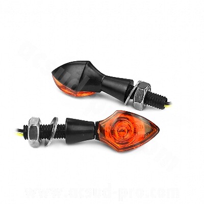 PAAR OPM LED BLINKER DROPE ZUGELASSEN SCHWARZ