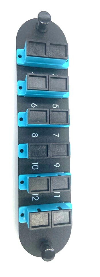CCH-CP12-E7 compatible 12 PORT SC OM3 OM4 Fiber Optic Adapter Panel - Image 2 of 2