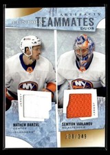2021-22 Upper Deck Artifacts Tundra Teammates Duos Mathew Barzal / Semyon
