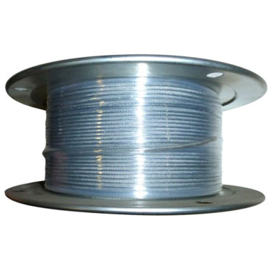 3/64'' x 1000' Galvanized Aircraft Cable 7x7 Steel Core Bulk Reel