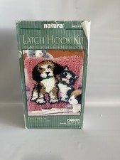 Natura p492 latch hook kit best friends 12x12 Animal Dog Cat Latch hook Pets