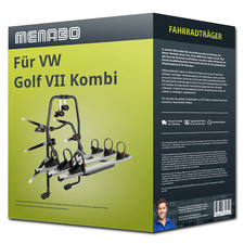 Menabo Fahrradträger Stand Up 3 schwarz/silber für VW Golf VII Kombi Typ BA5 NEU