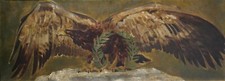 Antique Painting Henri Deluermoz Eagle Bird Napoleon Empire Art Nouveau