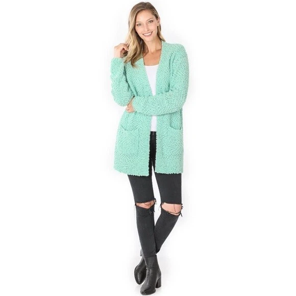 Popcorn store sweater cardigan