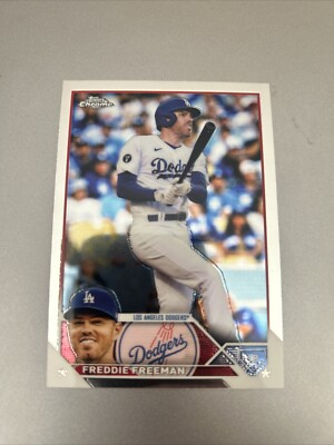 2023 Topps Chrome - #5 Freddie Freeman Baseball Card 9E