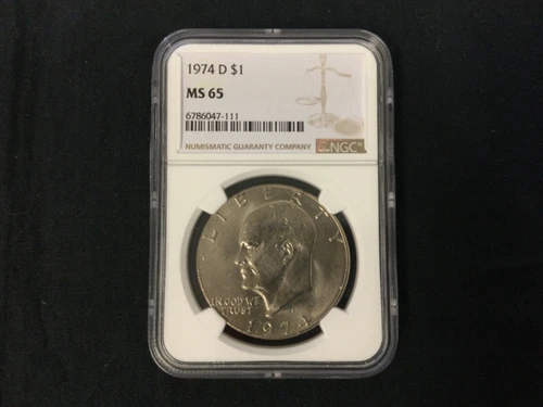 1974 D  Eisenhower Dollar, NGC Grade MS65 Ike!!!